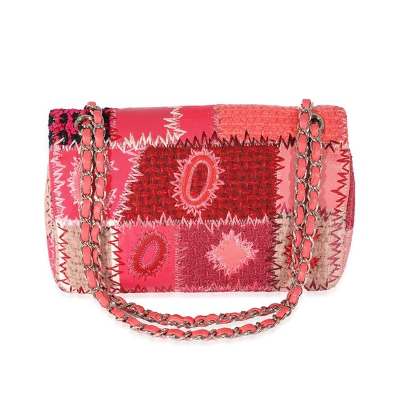 Chanel Red Medium Patchwork Classic Flap Bag - Picture 5 of 9